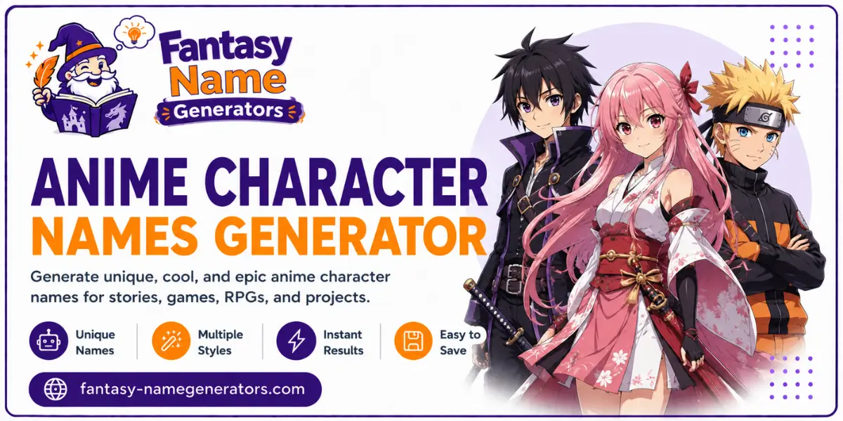 Anime Character Names Generator