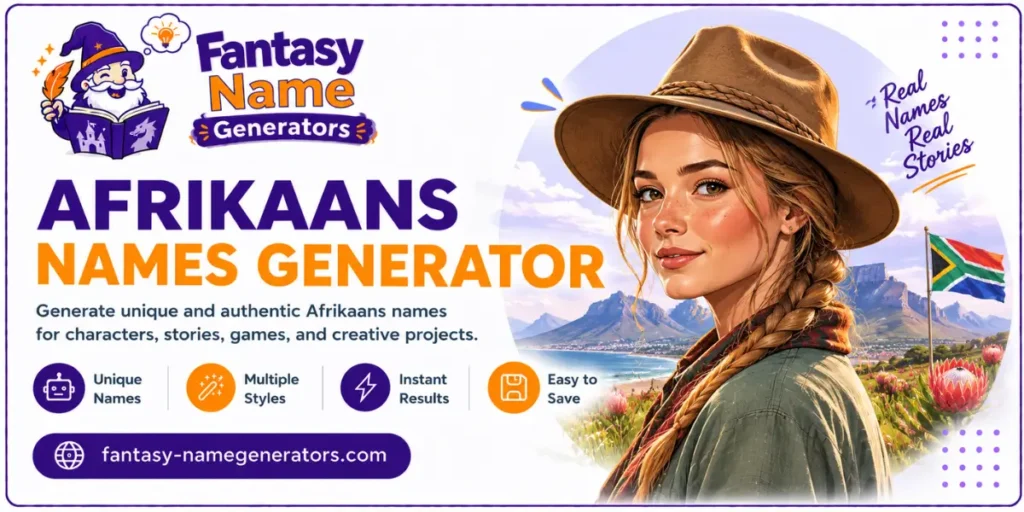 Afrikaans Names Gnerator