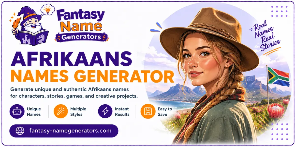 Afrikaans Names Gnerator