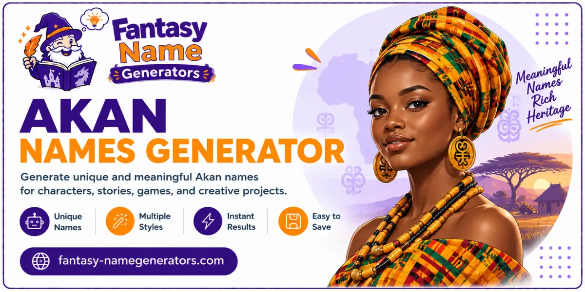 Akan Names Generator