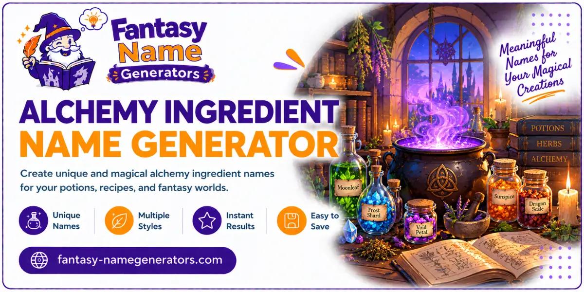 Alchemy ingredient name generator