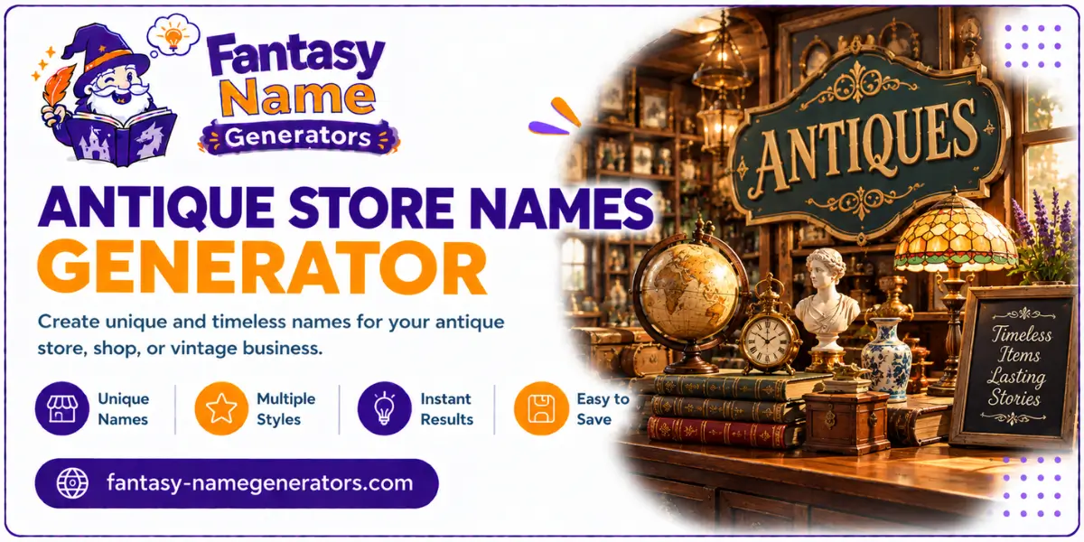 Antique Store Names Generator
